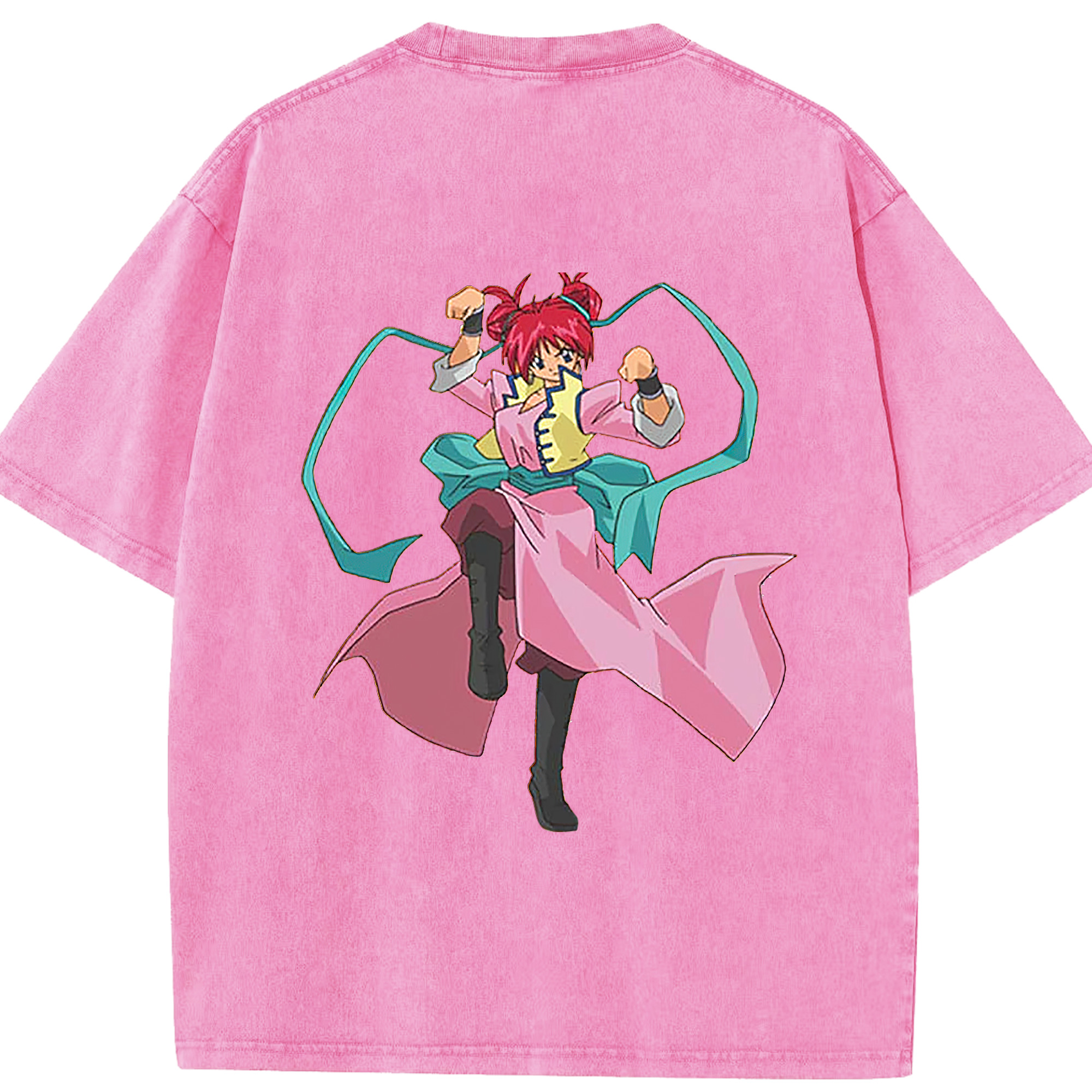（画像用） 遊☆戯☆王 Yu-Gi-Oh! 綿100% ヴィンテージ風 半袖Tシャツ（背面プリント）
